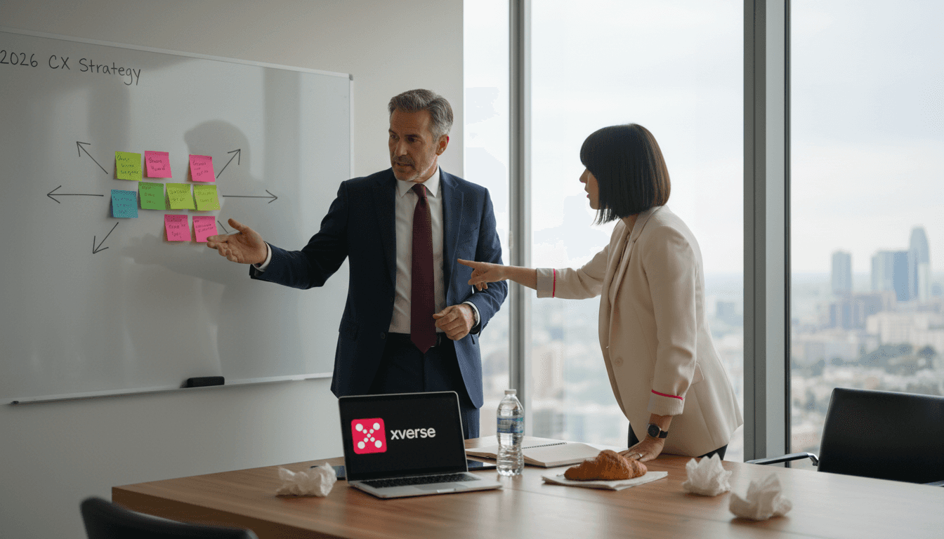 Executives planning customer experience strategy