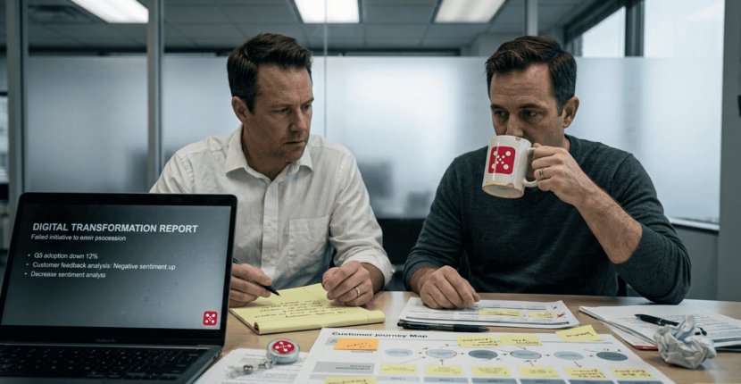 CX managers review failed transformation in office