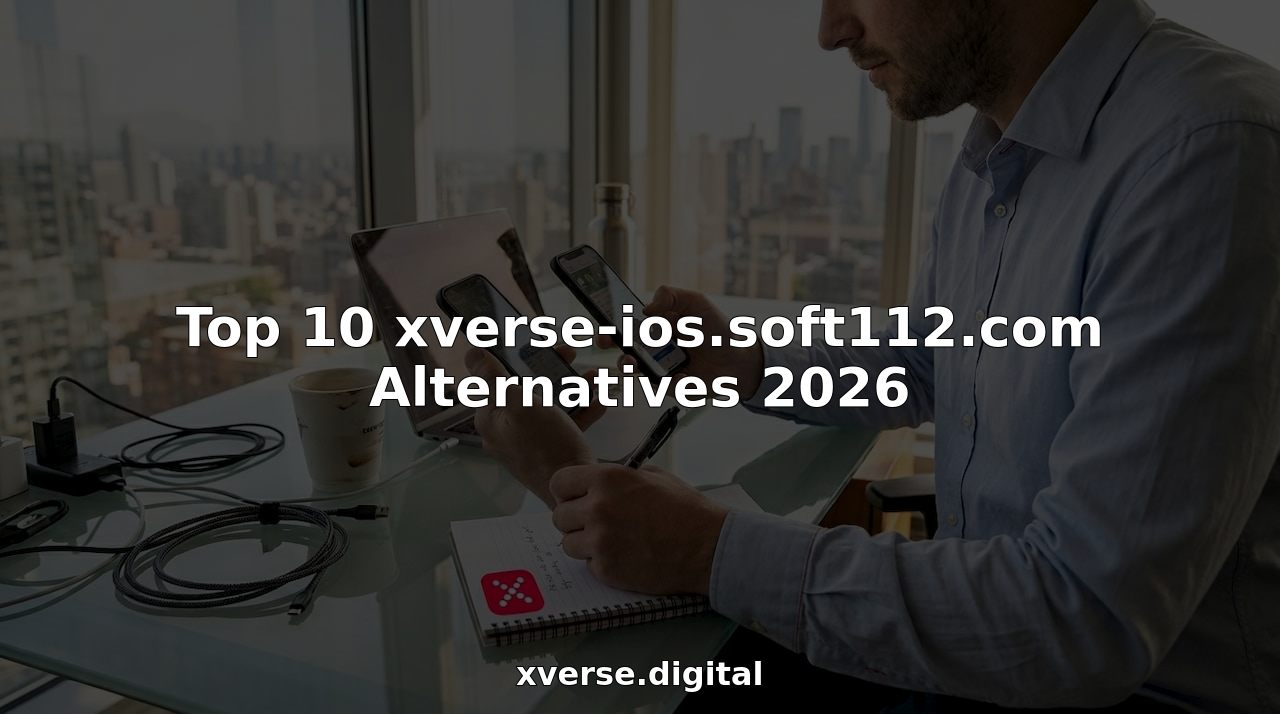 Analyst comparing mobile apps at corner office desk