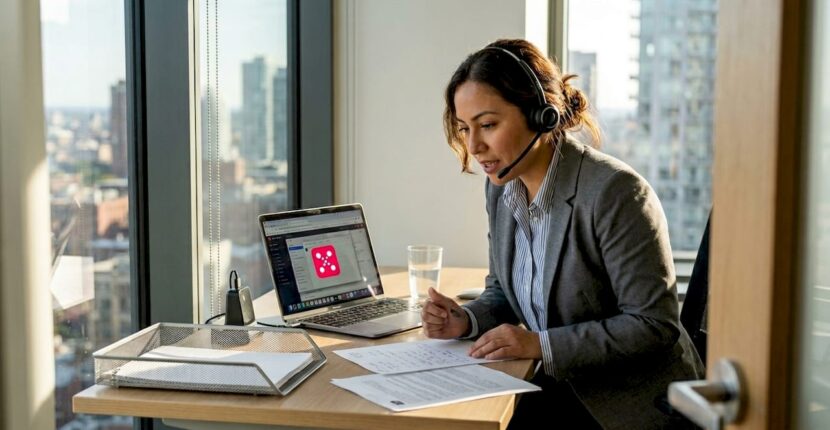 Manager discussing customer expectations in office